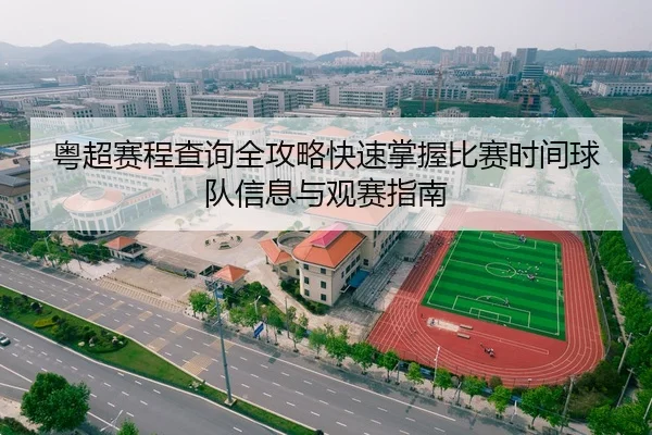 粤超赛程查询全攻略快速掌握比赛时间球队信息与观赛指南